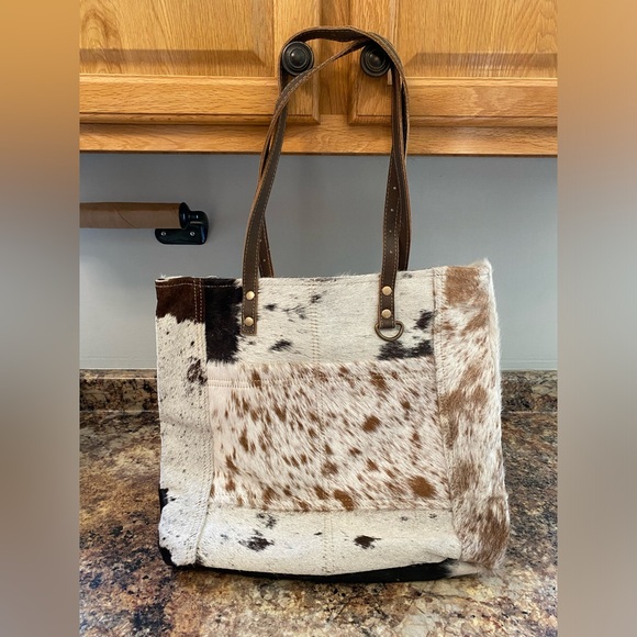 Myra Cowhide Tote - Picture 1 of 2